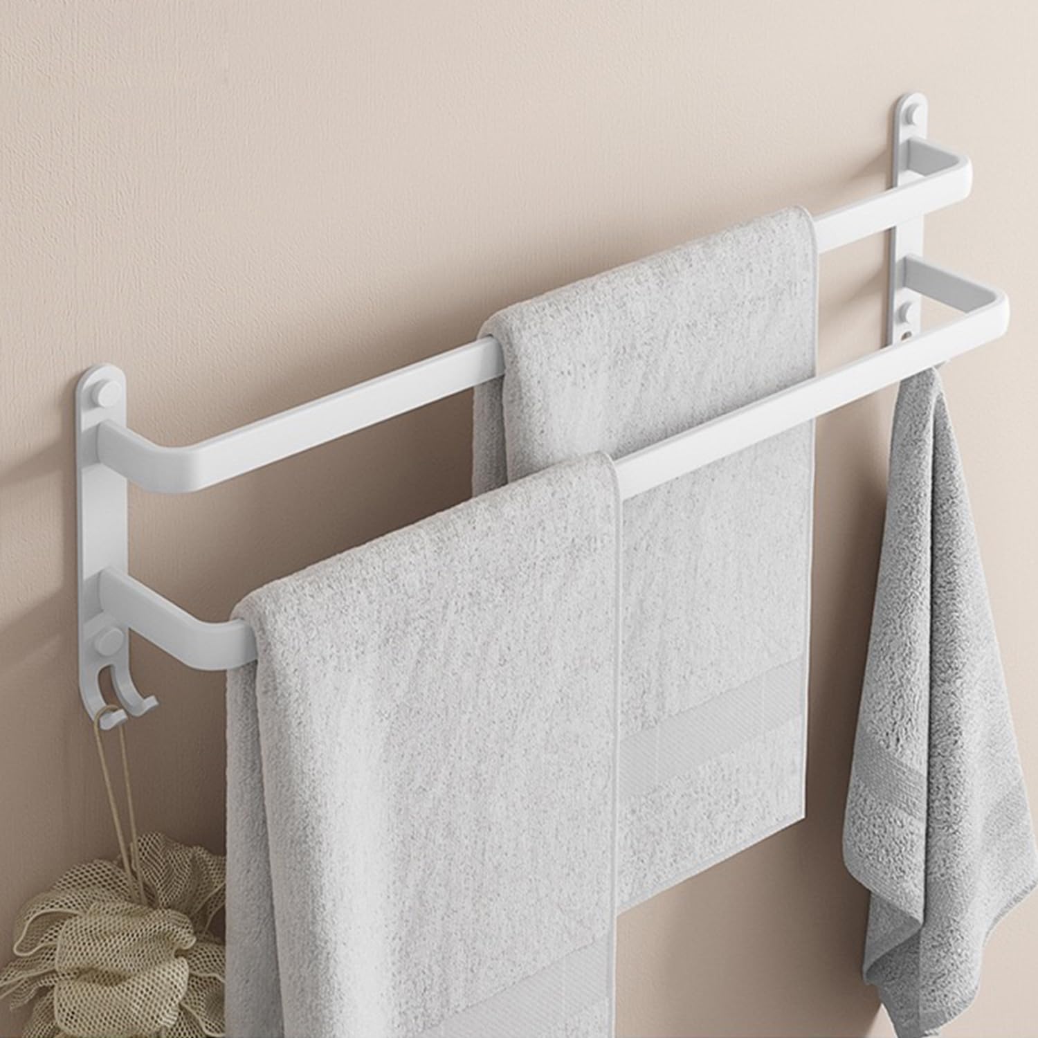 Porte Serviette Salle de Bain, 60CM Porte Serviette Murale