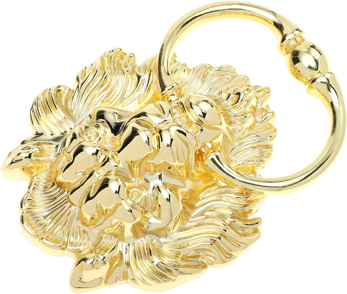 Unique Lion Handle Practical Lion Head Knocker Metal Lion Head Pull