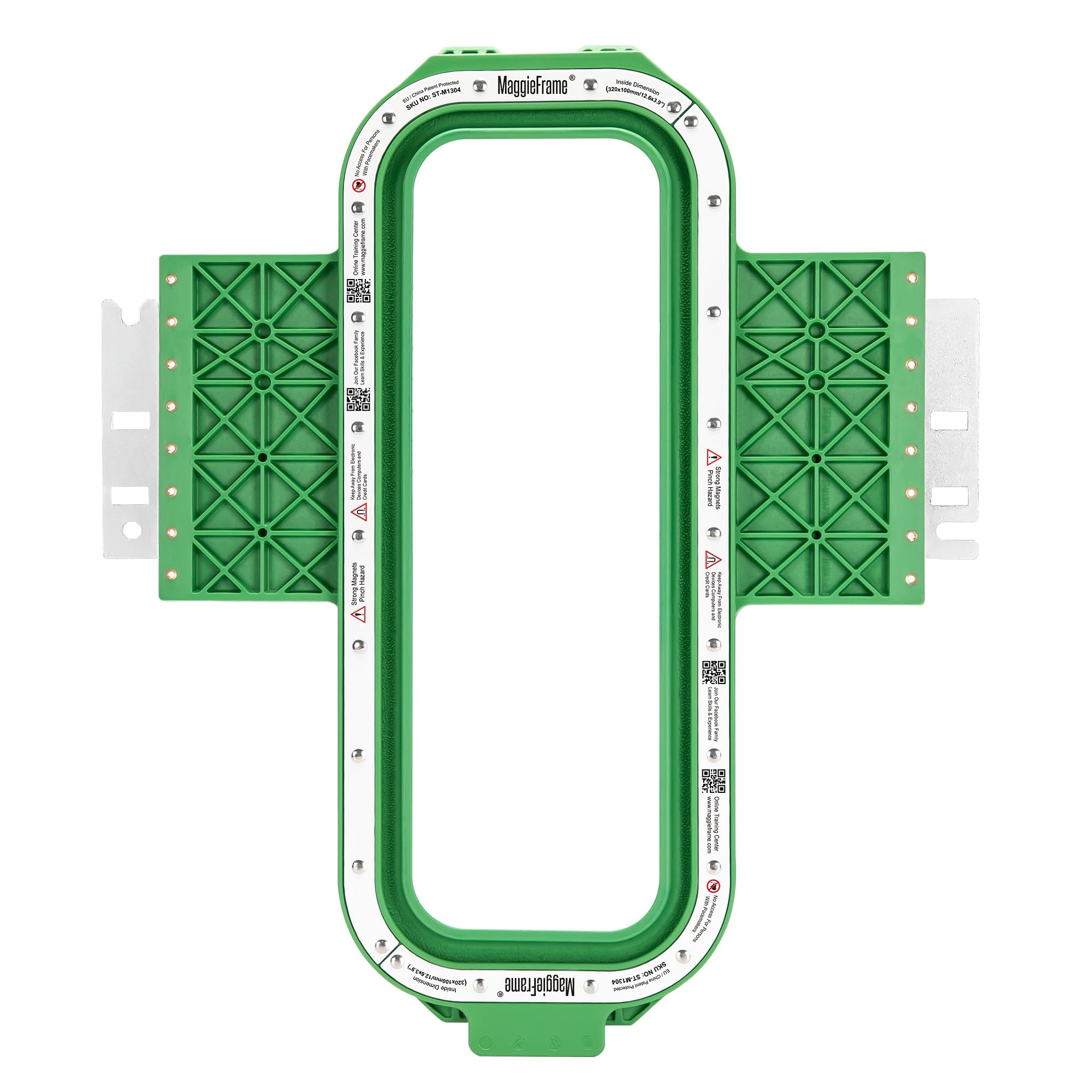 Brewland Bastidor de bordado magnético 320x100mm para Poolin EOV EOM EOX | Compatible con las máquinas Poolin indicadas en el título; 12.6x3.9inch