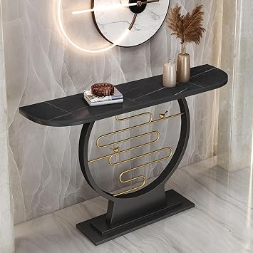 Modern Console Table - Stylish Entryway Storage & Decor for Living Room, Bedroom - Versatile Accent Table for Organization & Home Decoration