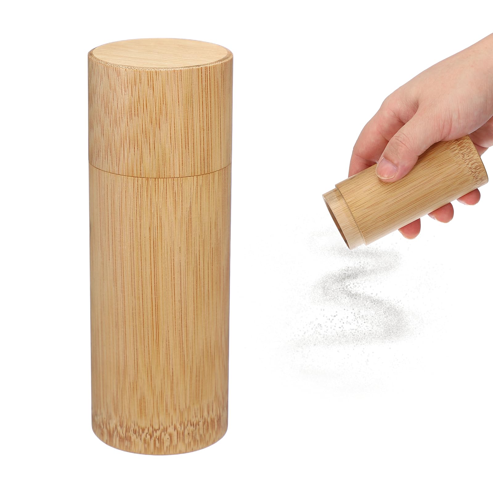 sourcing map Wooden Scattering Urn, 5.1" x 2" Small Cremation Tube with Lid Mini Keepsake Brown for Male Female Pet Dog Brown