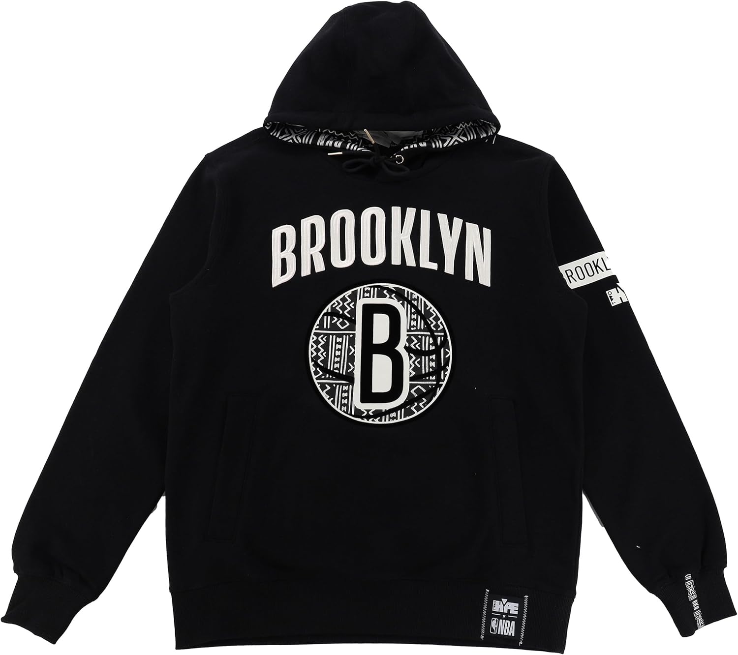 Two Hype NBA Men’s Heavyweight Knitted Fleece Hoodie – 100% Cotton Pullover Hooded Sweatshirt for Daily Casual Wear