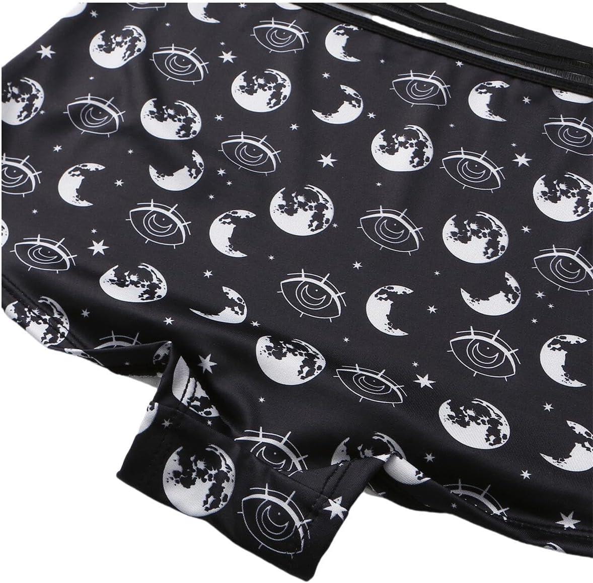 Morvia 3pcs Women Gothic Halloween Skulls Print Contrast Binding Boyshorts Underwear Elastic Waist Intimates Panties - Image 6