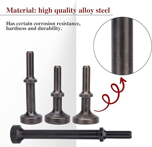 Miniatura 4 de Juego de brocas de martillo de aire alisador, 5 piezas, kit de herramientas de martillo de aire alisado, accesorios de martillo de aire, brocas de