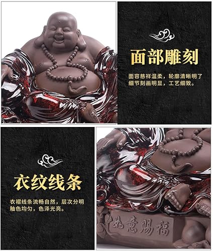 Miniatura 3 de Estatua de Buda grande, estatua de Buda riendo de Buda Maitreya, decoraciones de Buda para el hogar, estatua de Buda al aire libre, colección