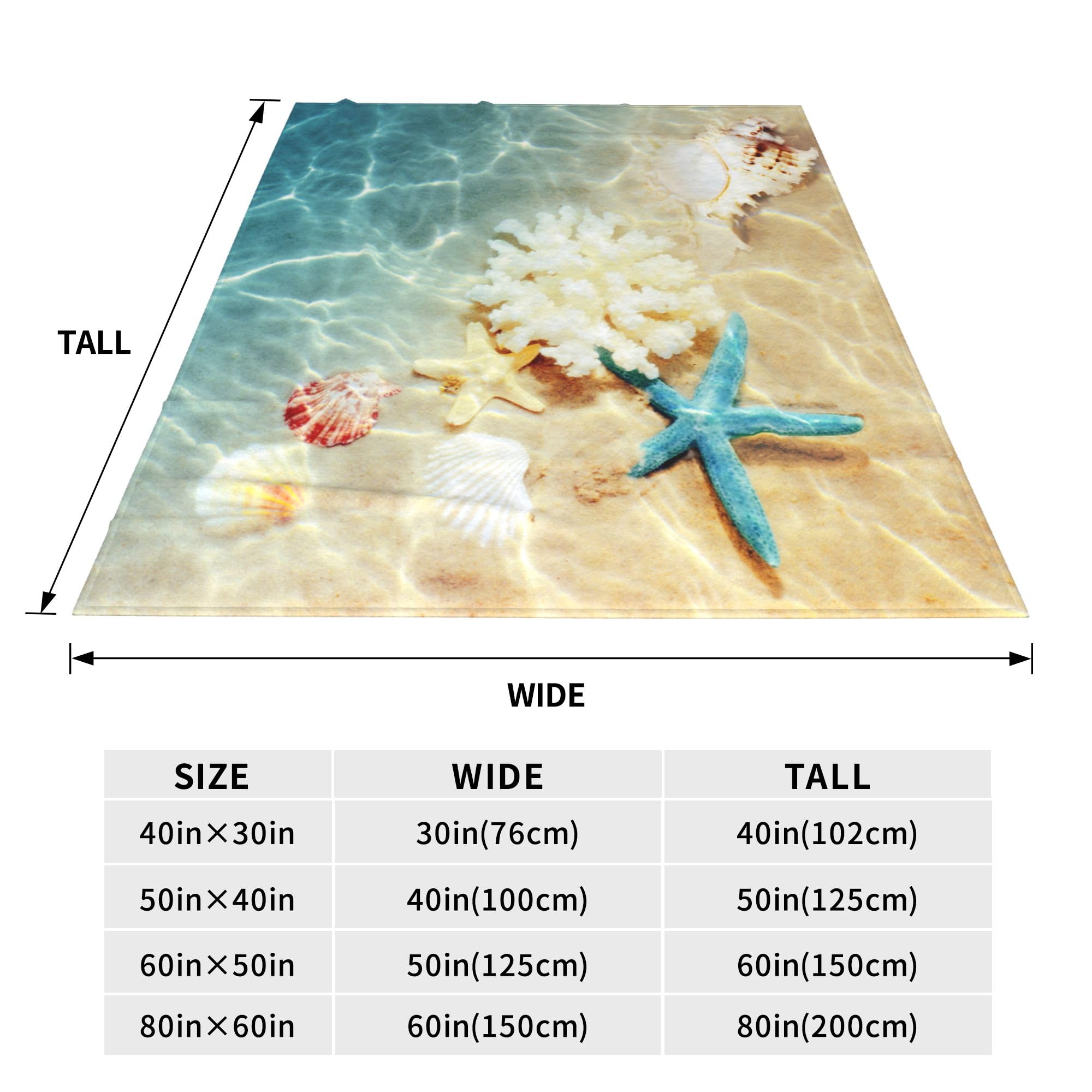 Amazon.com: ZFYIPOK Beach Throw Blanket, Ocean Beach Theme Blanket