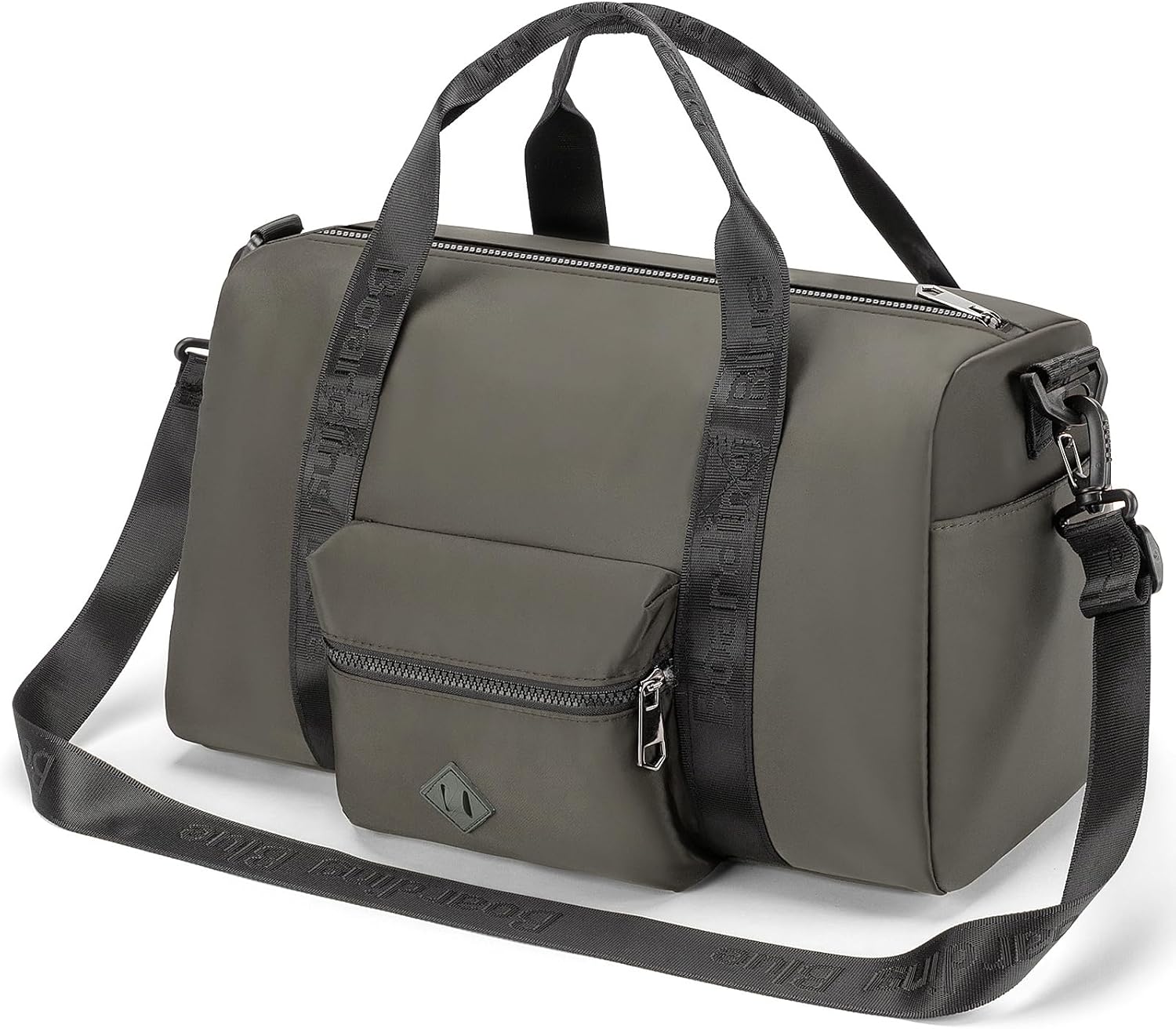 For United Airline 17x10x9 Inches Personal Item Underseat Travel duffle bag, ports Tote Gym Bag,Shoulder Weekender Overnight Bag (Grey)