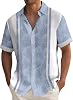 Mens Hawaiian Shirts Short Sleeve Vacation Beach Hawaii Shirt Relaxed Fit Button Down Cuban Shirts