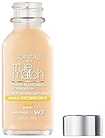 Vista 91 de L'Oreal Paris Makeup True Match Super-Blendable Liquid Foundation, Light Ivory W2, 1 Fl Oz, 1 Count C7 NUT BROWN