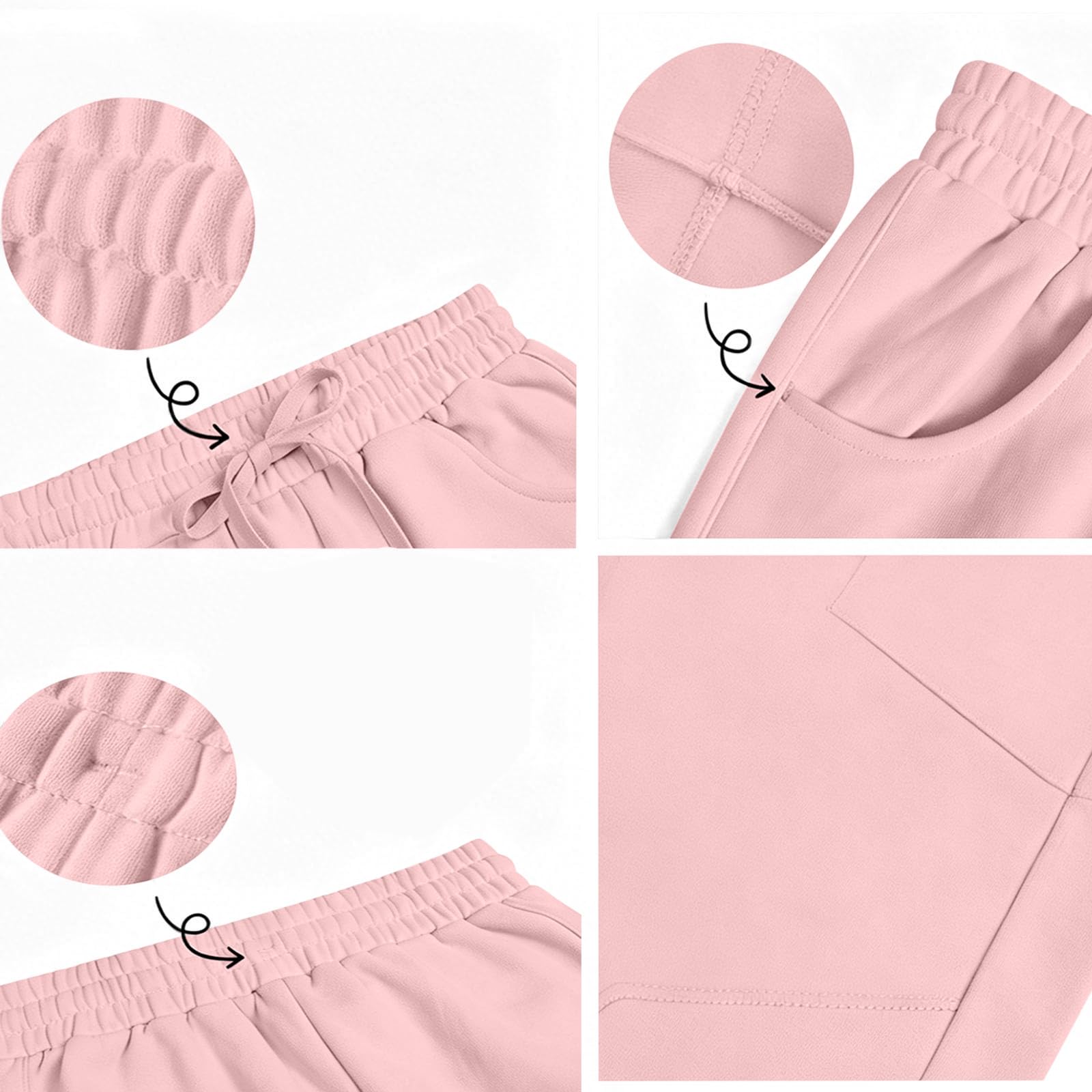 Pantaloni Sportivi Donna Pantaloni a Gamba Larga con Elastico in Vita Pantalone Jogger con Coulisse Comodi Pantlone Cotone Morbidi CasualPant Baggy Tinta Unita Pants Lunghi per Jogging Fitness Sport
