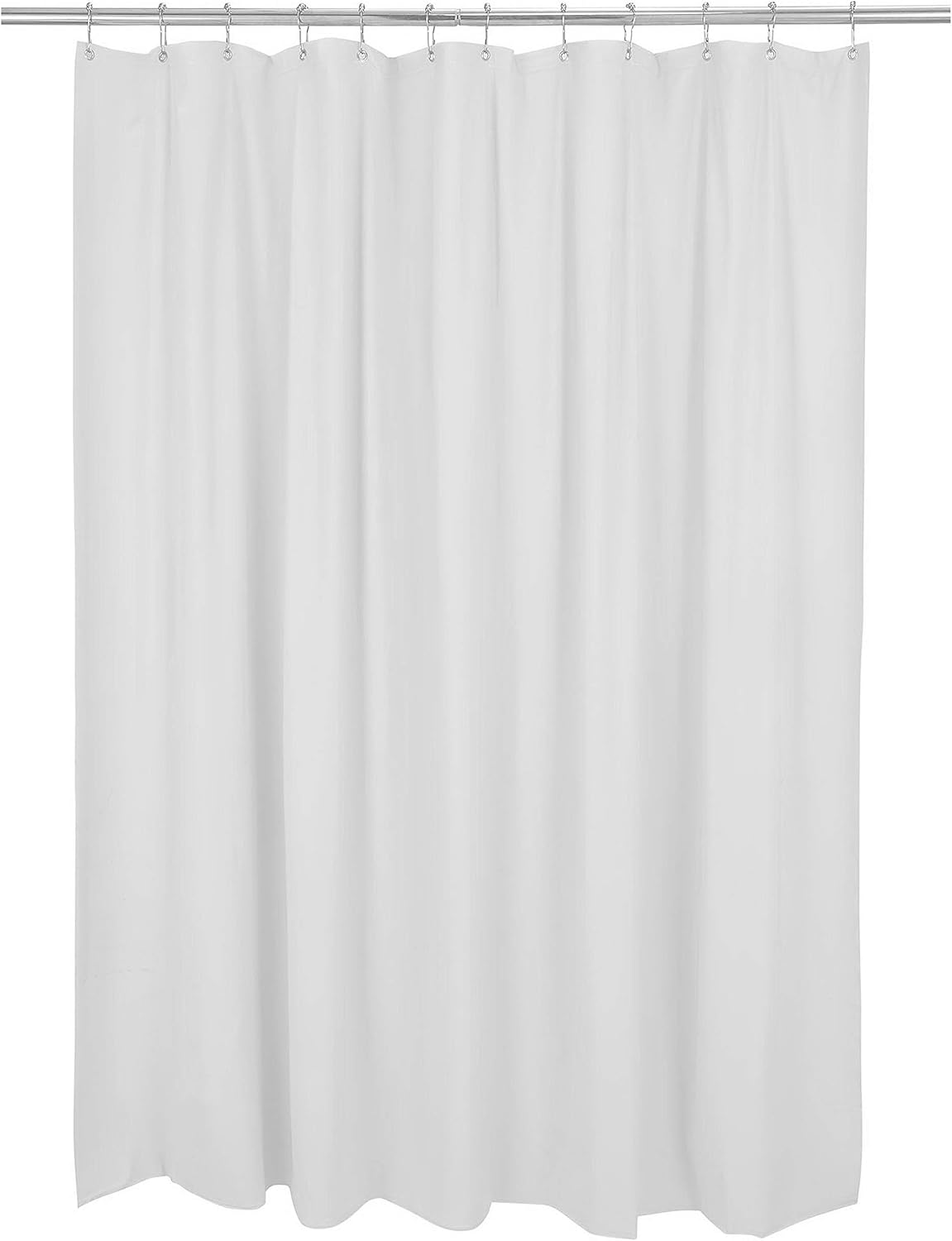 Bath Bliss Mildew Proof Heavy Duty Shower Liner Curtain, 72 by 72-Inch, White