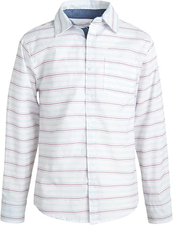 Ben Sherman Boys Button Down Shirt - Casual Woven Long Sleeve Boys Dress Shirts - Collared Shirt for School Vacation Holidays