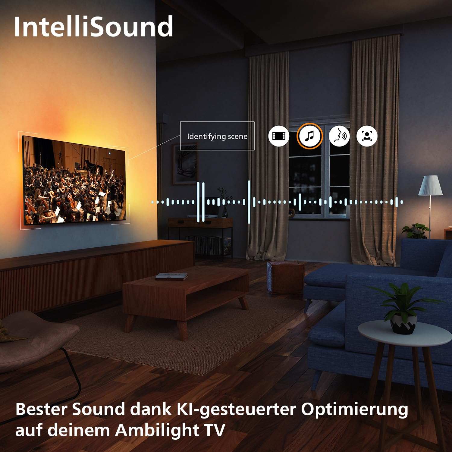 PHILIPS Ambilight TV 55OLED811/12 55 Zoll 4K OLED Smart TV | P5-AI Perfect Picture Engine, Ultra HD, Google TV, Dolby Vision und Atmos Sound
