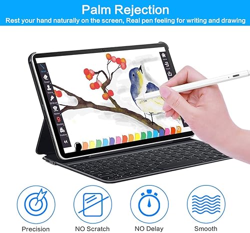 Miniatura 2 de Lápiz capacitivo para Apple iPad Pencil  Bolígrafo para iPad 9, 8, 7 y 6 generación de rechazo de palma para Apple Pencil 2 generación, compatible