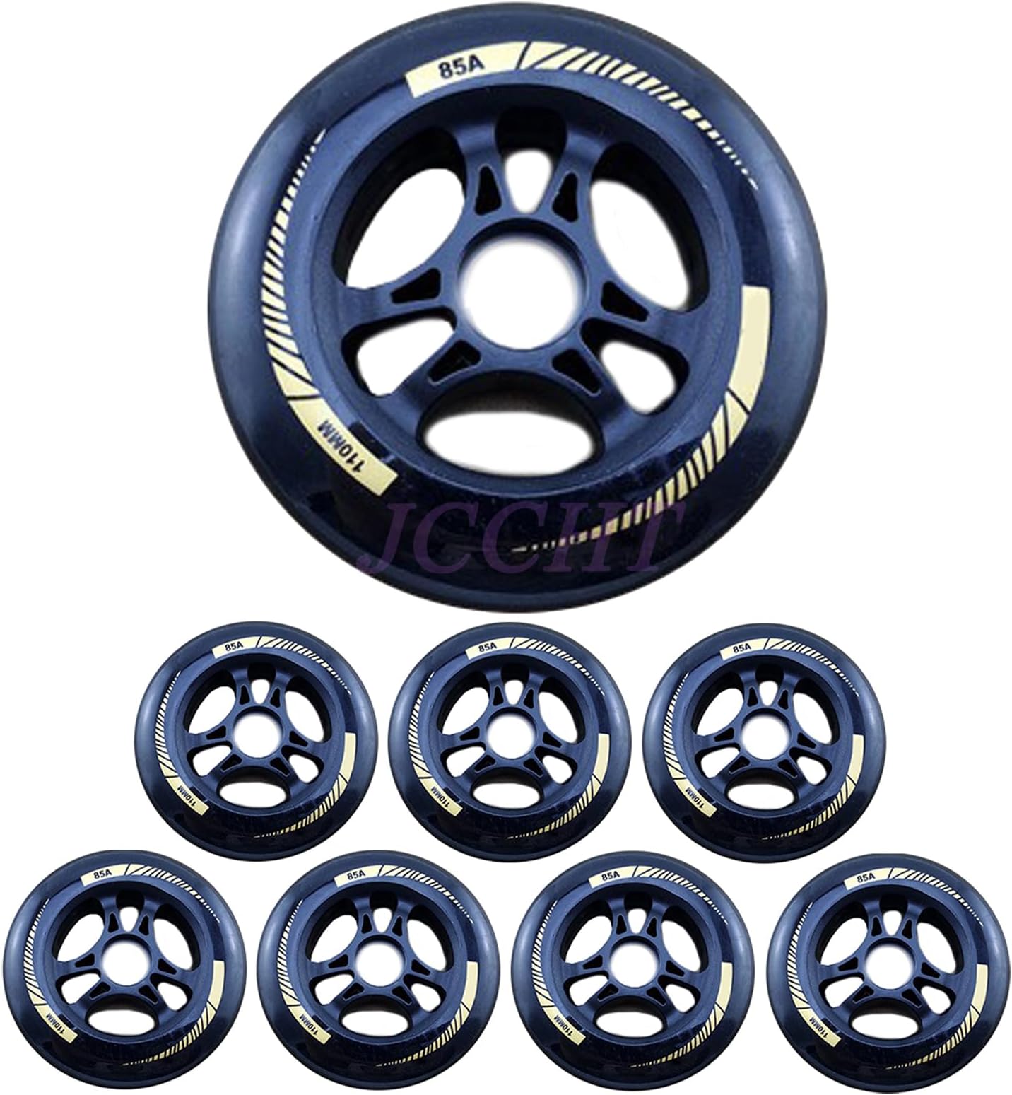 8 Pack 85A Inline Speed Skate Wheels All Rounder Indoor Outdoor 90mm 100mm 110mm Speed Skating Replacement Wheels
