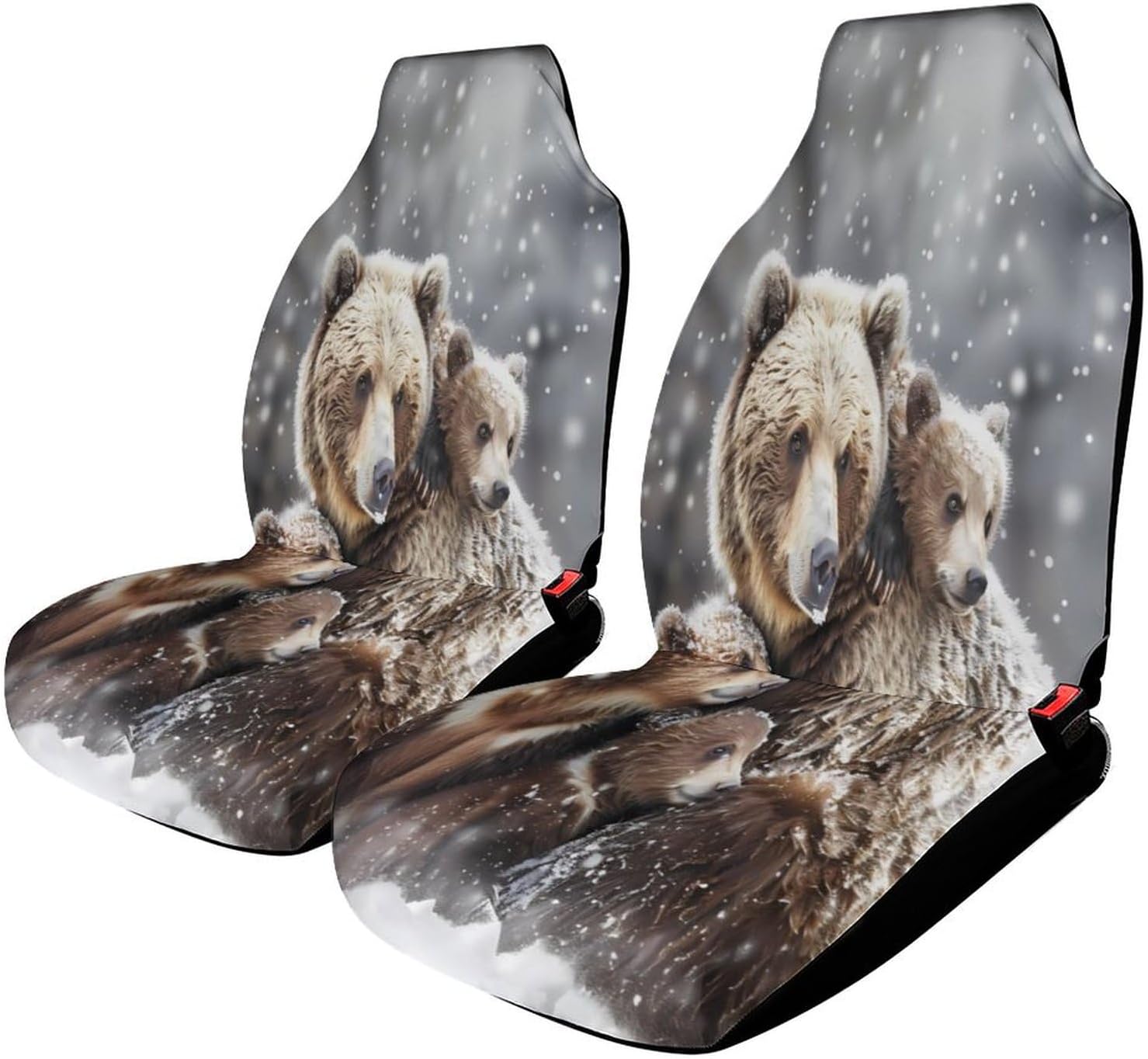 Mama Bear Love Family Car Seat Covers Automotive Seat Covers Car Seat Protector Auto Front Seats Protector for Most Cars 1PCS
