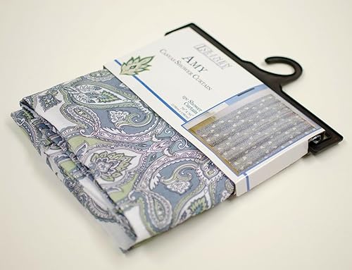 Miniatura 4 de Linen Store lona cortina de regadera de tela, 70"x70"