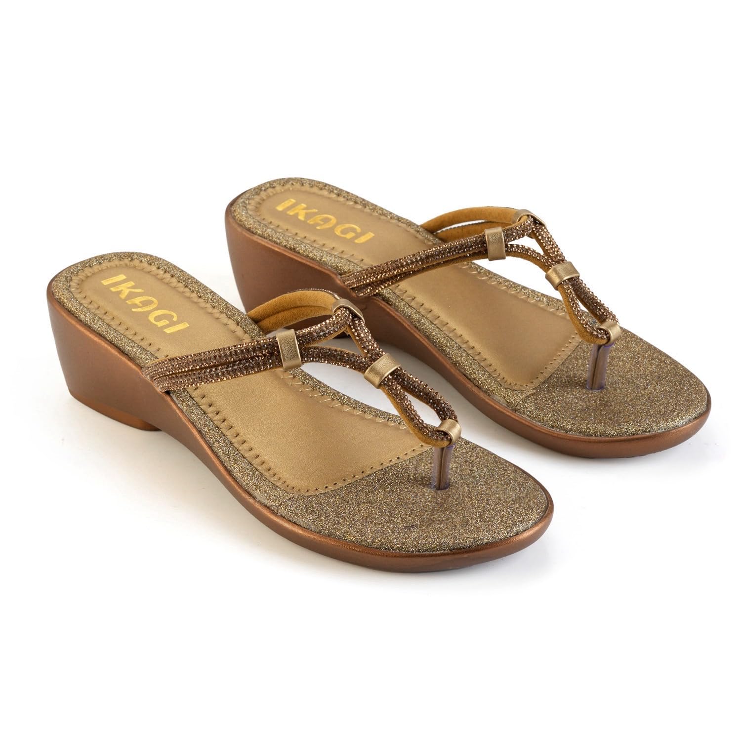 IKAGI Fashion Comfortable Fancy Casual Heel Sandals Solid Comfortable Wedding Sandals For Womens & Girls (Copper, 6) (B0D3LZVYRG) Amazon Price History, Amazon Price Tracker