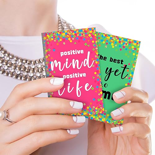 Miniatura 71 de Geyee 24 mini bolígrafos motivacionales, blocs de notas inspiradores, regalos de agradecimiento a granel, diarios pequeños, juego de bolígrafos