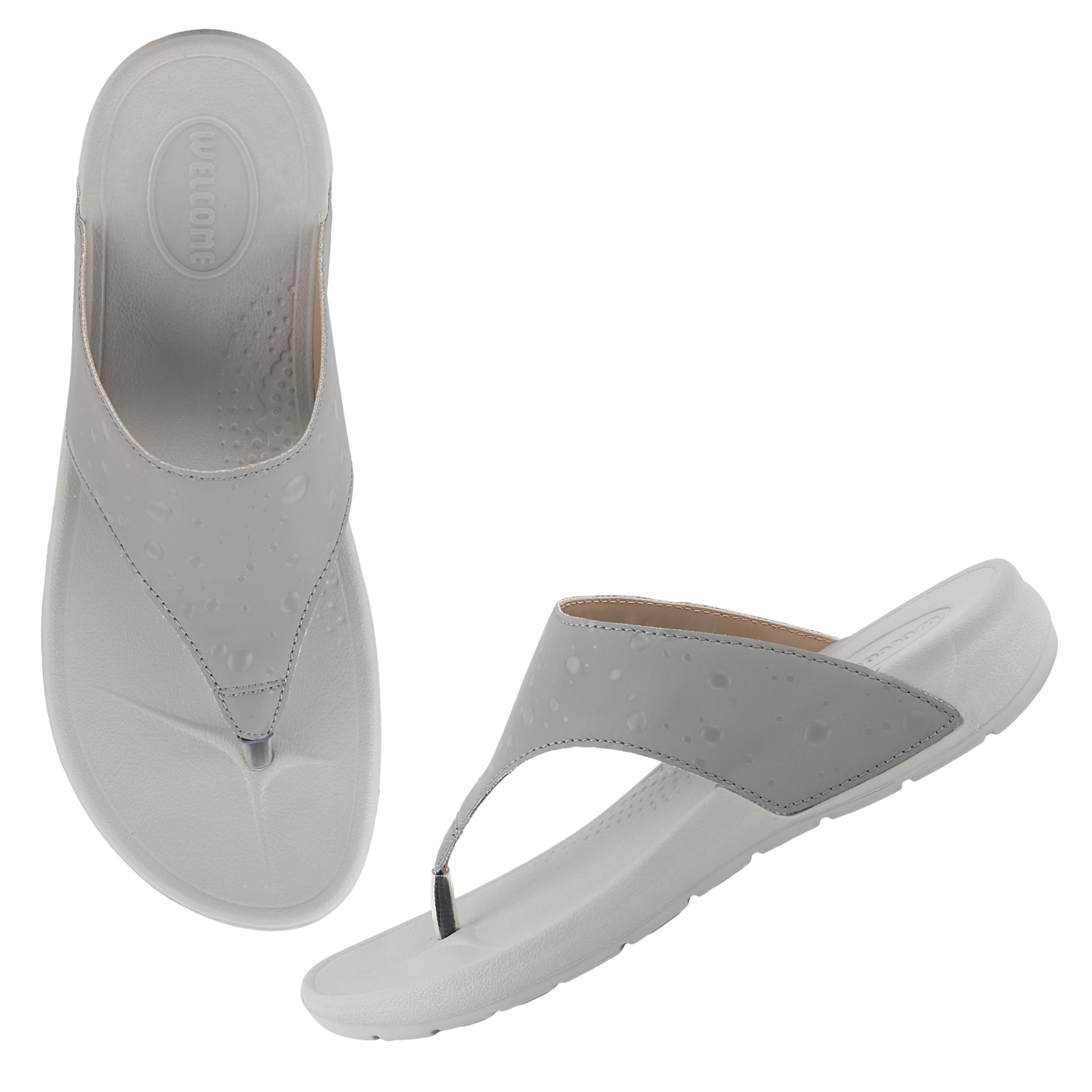 womens Fm-102 Lightweight Super Flexible Arch Support Durable Stylish Dailywear Slippers/Flipflops By Welcome Slipper-image-10