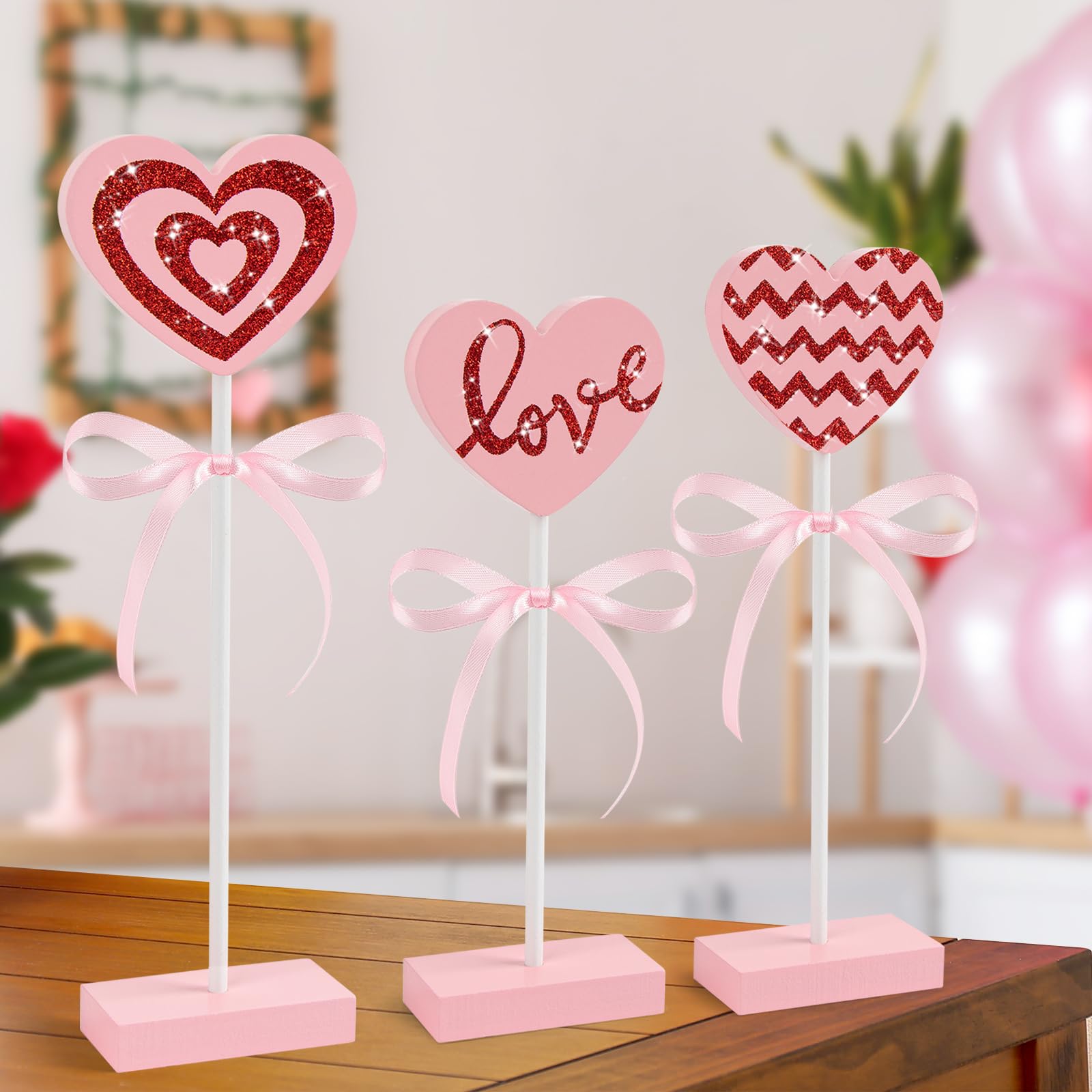 Set di 3 vassoi shabby chic indiani in legno decorato | Mulai Design