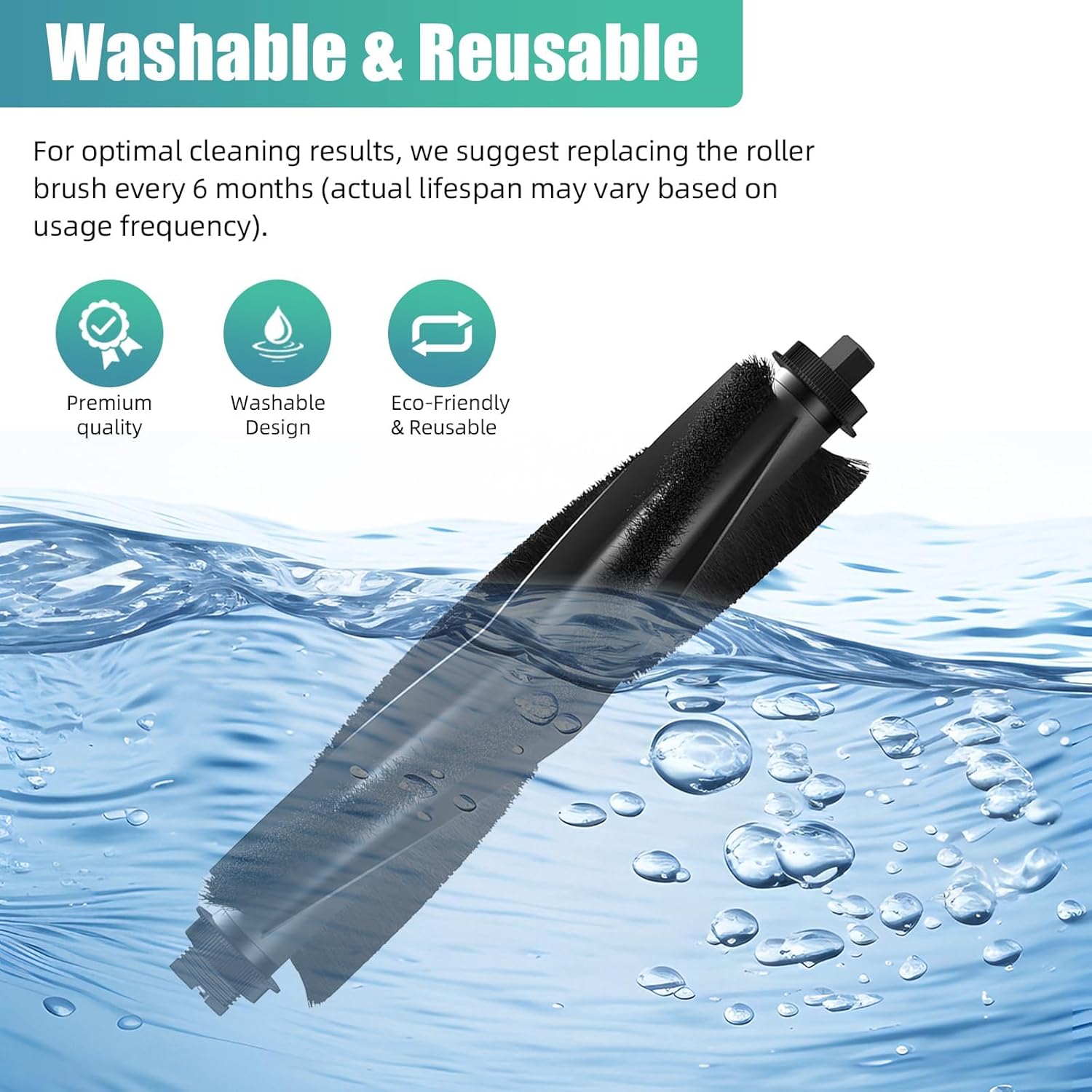 L60/L50 Replacement Roller Brush & Main Brush Guard Kit - Accessories Kit Compatible with eufy L60/L60 SES/L50/L50 SES Robot Vacuum, Includes Bonus 1 Cleaning Brush