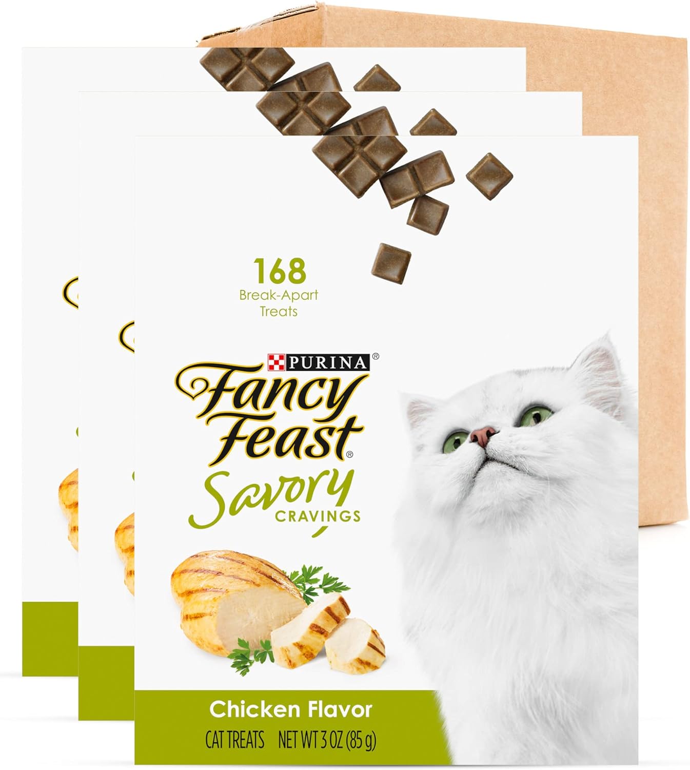 Purina Fancy Feast Limited Ingredient Cat Treats, Savory Cravings Chicken Flavor - 9 oz. Box