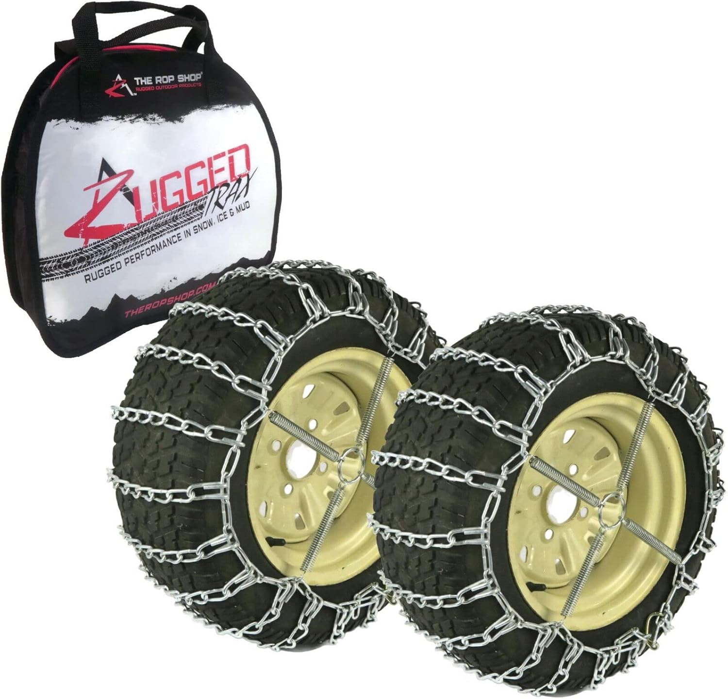 The ROP Shop 2 Link Tire Chain & Tensioner Pair for