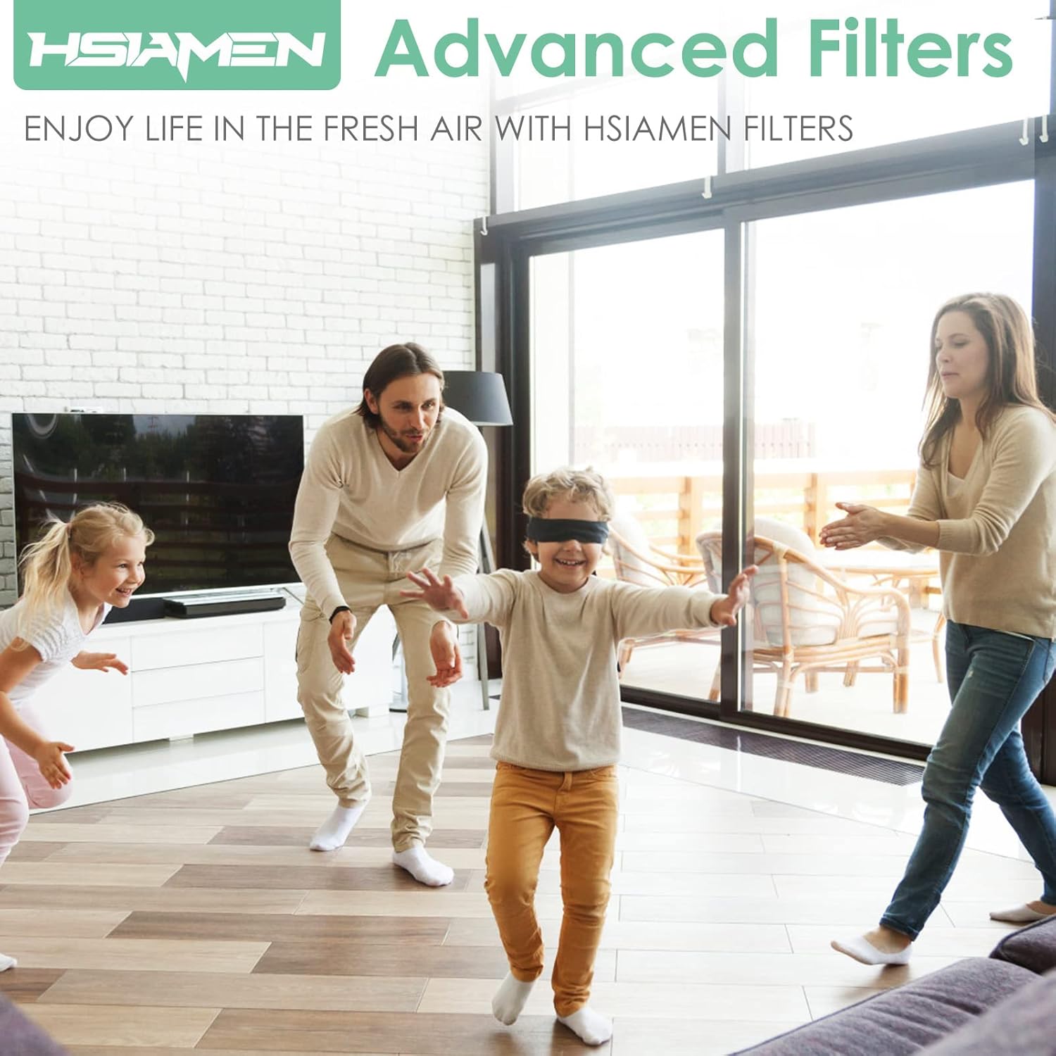RP-AP089-F1 Compatible with RENPHO Replacement Filter RP-AP089W RP-AP089B AP-089 AP-089S 5-Stage H13 True HEPA Filter, Yellow 1-Pack