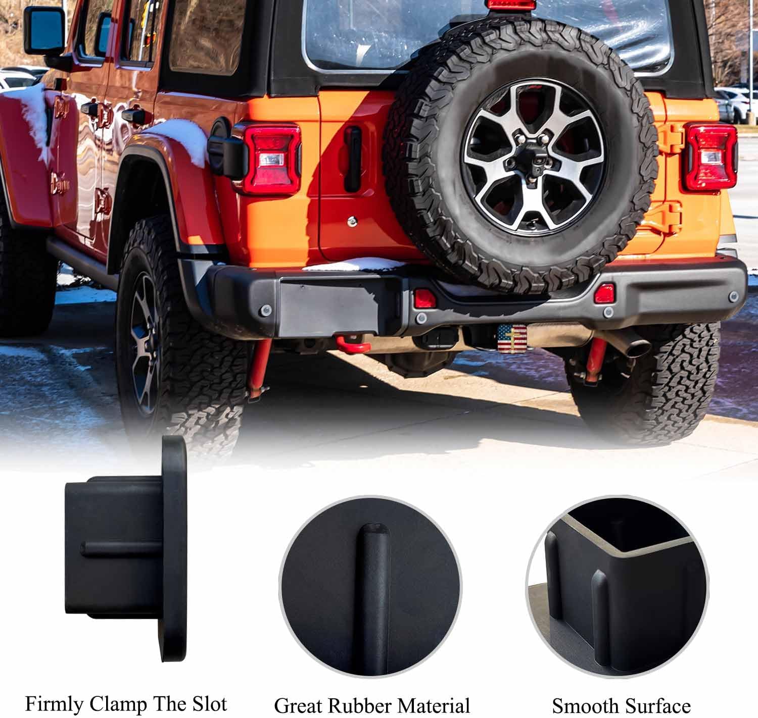 Swono 1 Pack AUTO Trailer Hitch Cover Golden Cross on Vintage Flag 2Inch Rubber Tow Cover Hitch Inserts for Trucks
