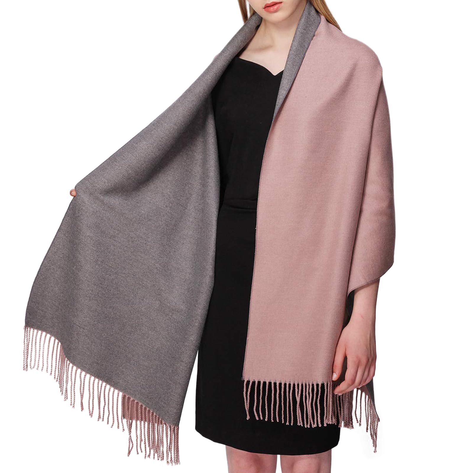 RIIQIICHY Sciarpa Regalo Donna Invernale Pashmina Scialle Caldo Sciarpone Inverno Stola Elegante