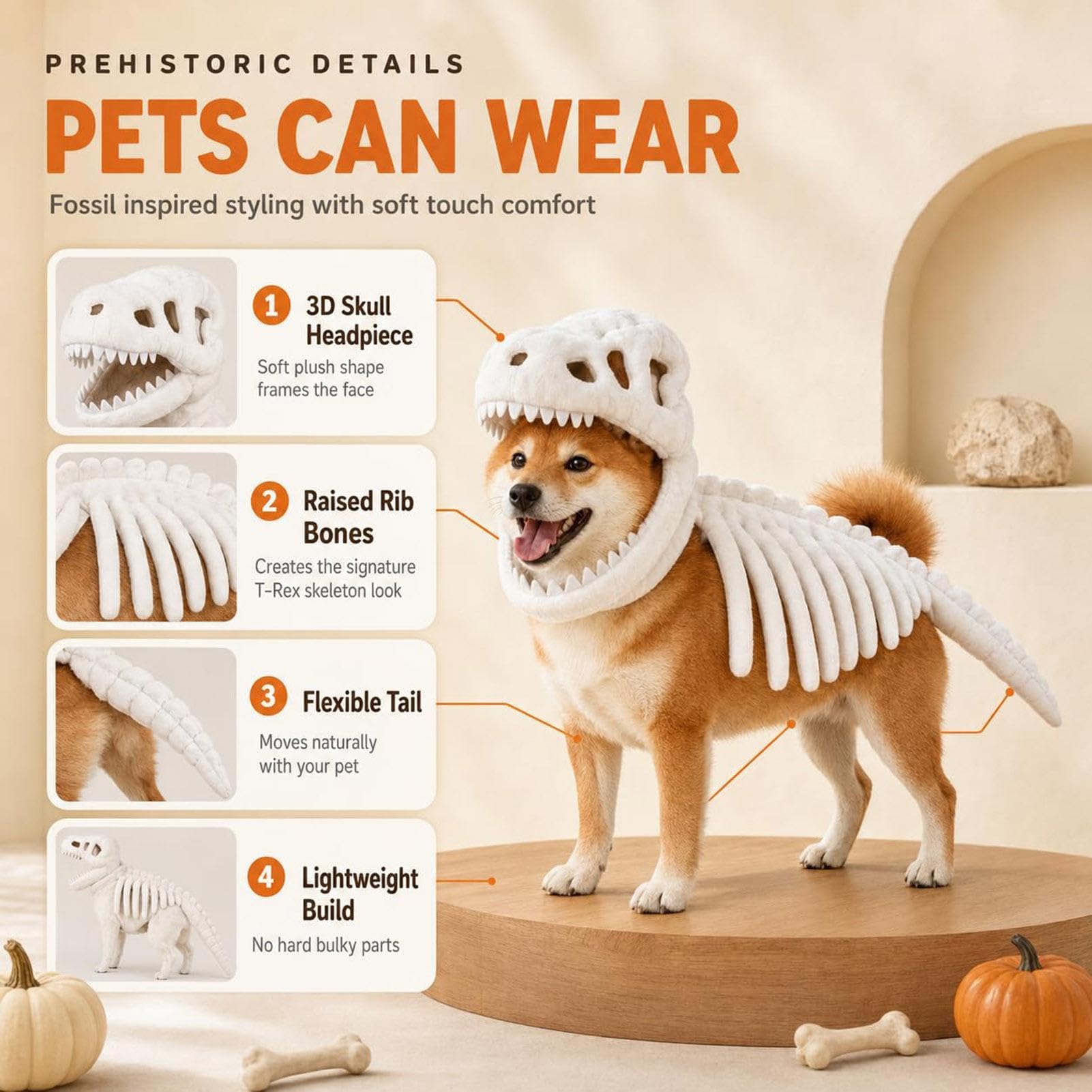 Costume Halloween Da Scheletro Per Cani Vestiti Divertenti Cosplay | Costumi Divertenti Per Cani Per Spettacoli Festival Teatro Esibizioni Feste Vacanze Ballo Maschera Cospl