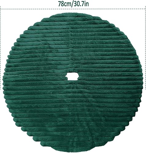 Vista 67 de Faldones blancos de felpa para árbol de Navidad, 36 pulgadas, tapete de lujo de piel sintética para base de árbol de Navidad con patrón de corazón