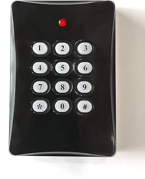 Blue Charm Fake Security Alarm Keypad, Extra Long 1.5 Year Continuous Usage Battery Life, No Wiring Needed