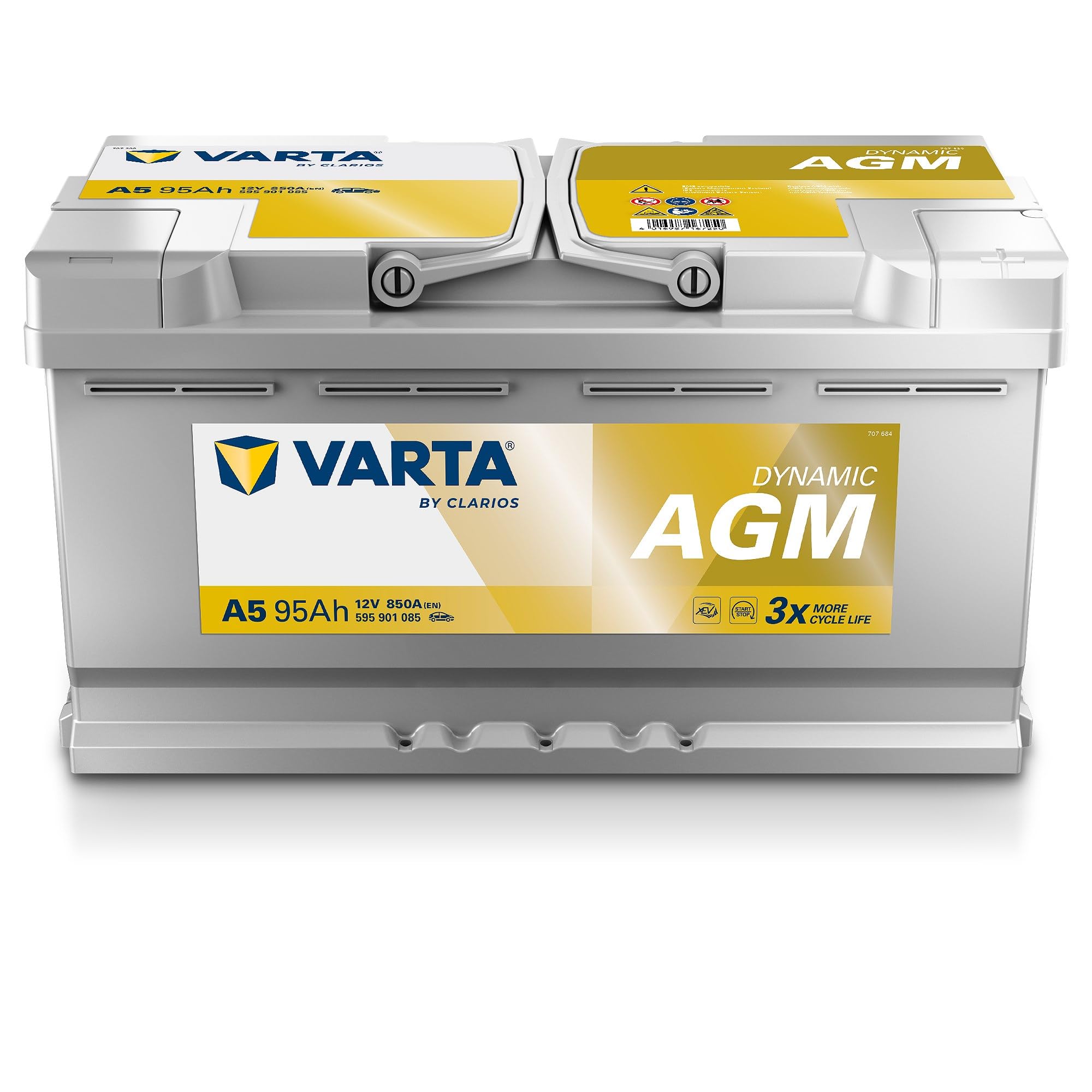 VARTA Automotive DYNAMIC AGM (A5) 12V 95Ah 850A Lead Acid Car