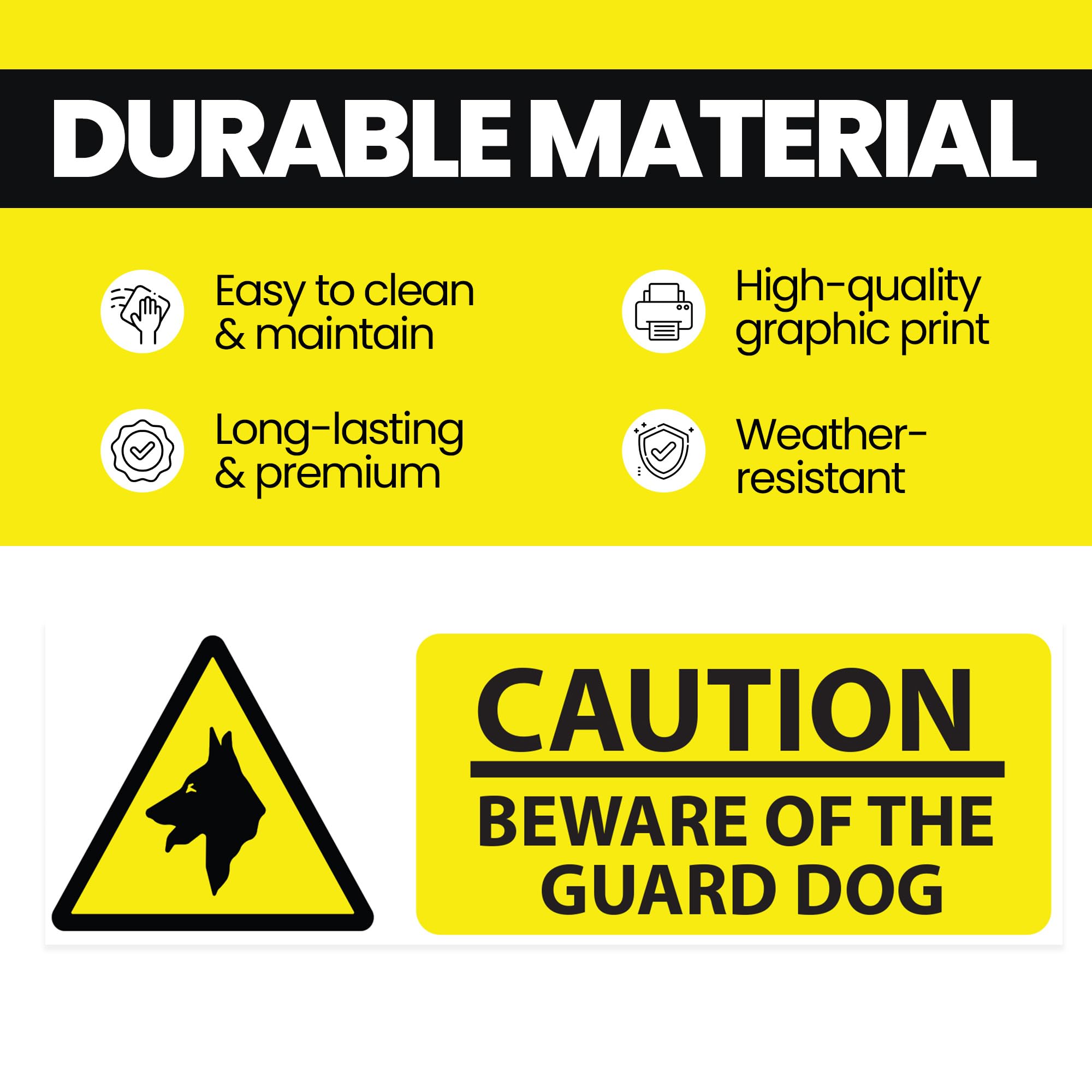 MoraviaCartello Di Avvertimento Per Cani Da Guardia Alluminio, 300 Mm - Foto 6