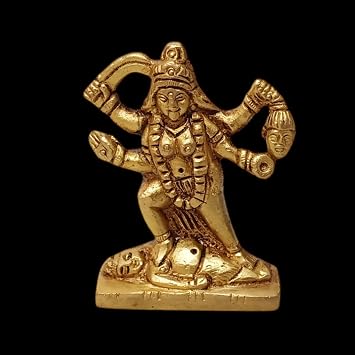Shiva Lingam Shop 2.75" Brass Statue Goddess Maa Kali Idol Puja Hindu D corI-5022