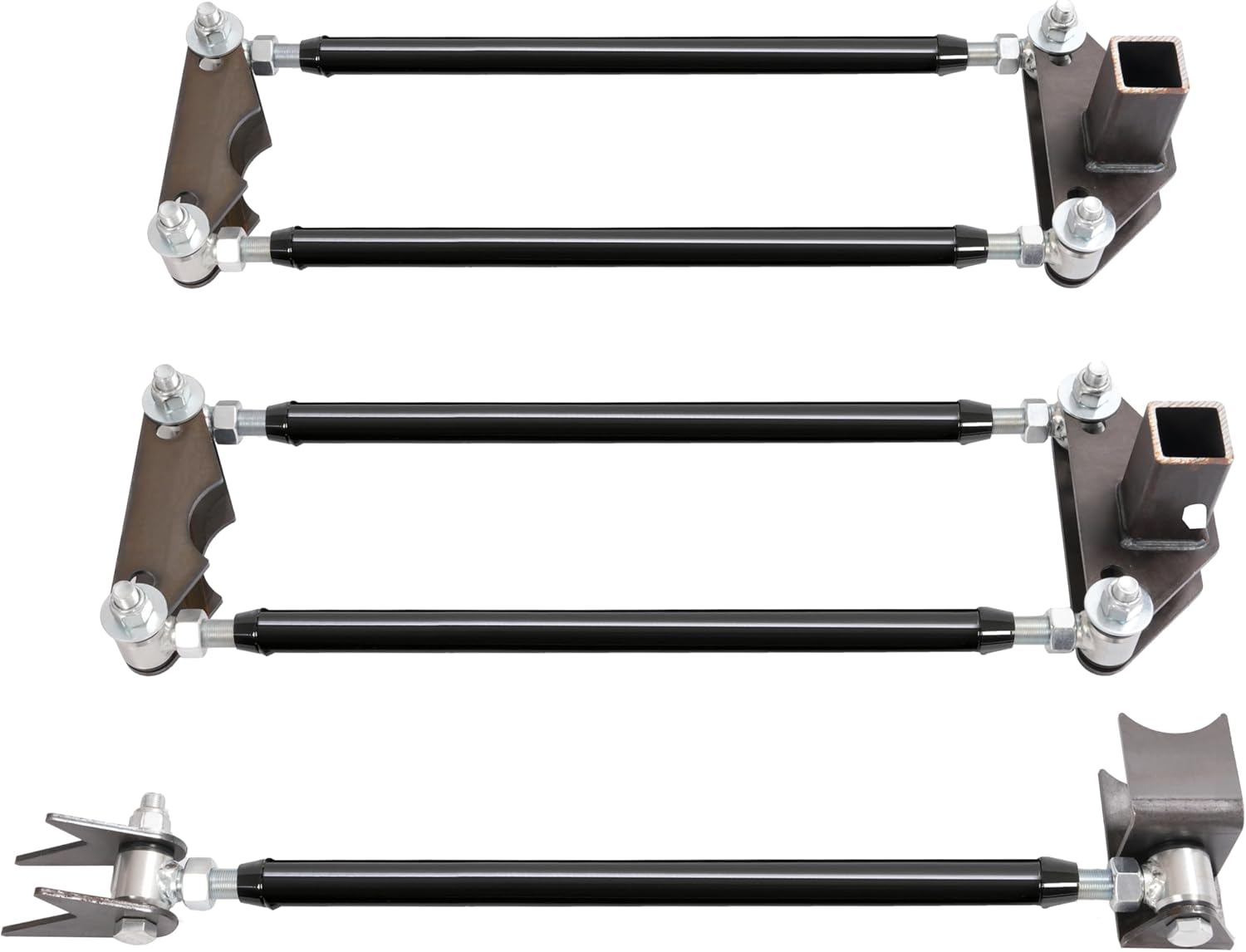 4 link rear suspension kit Compatible with Hot Rod Rat Truck Classic Car Air Ride Parallel 4 Link Suspension Set Adjustable Bars LH & RH