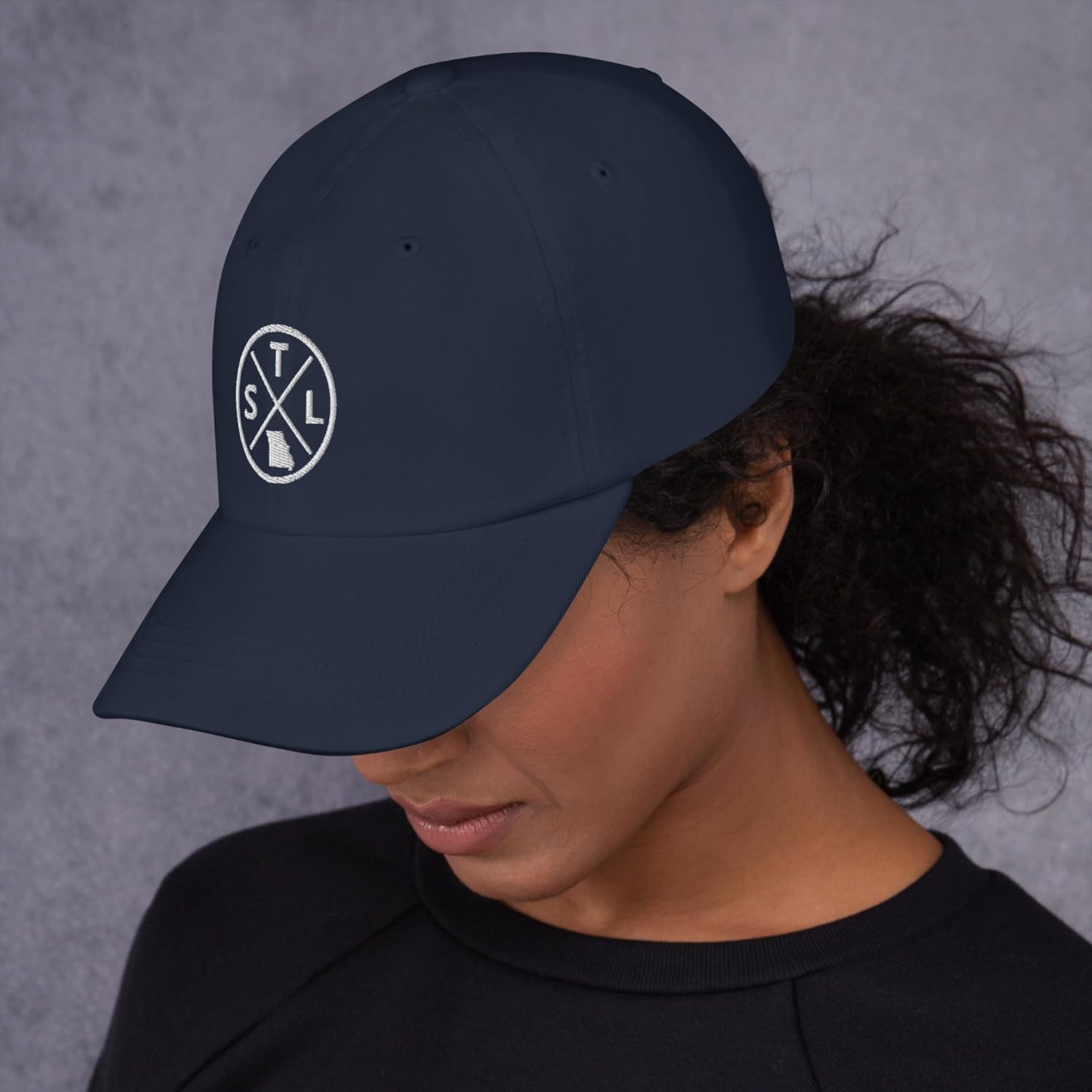 Retro St. Louis Baseball Hat STL Emblem Dad Hat Cap