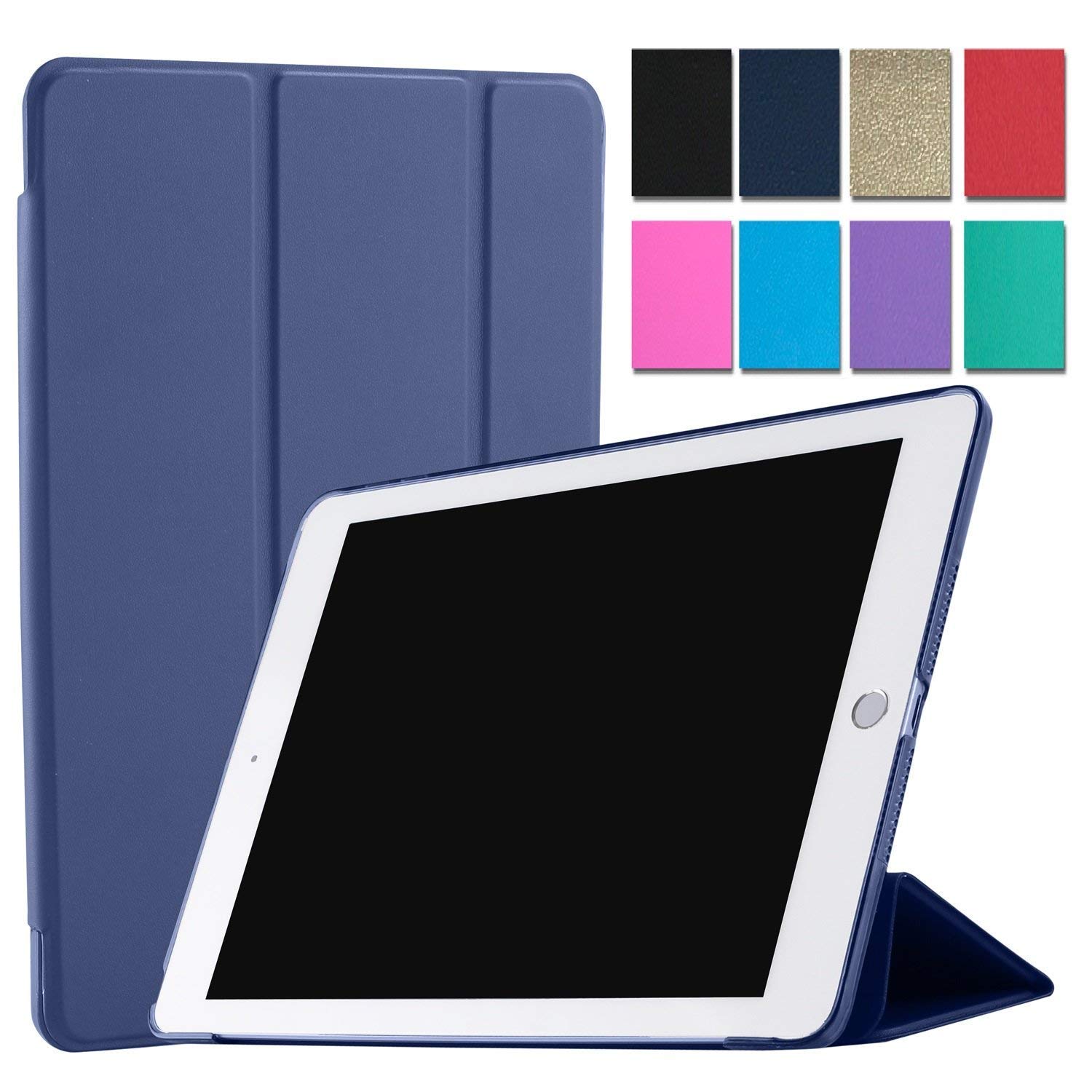 DuraSafe Cases iPad 10.5 Inch 2019 Air 3 Generation [ Air 3rd ] MV172HN/A MV162HN/A MV152HN/A MUUT2HN/A MUUR2HN/A MUUQ2HN/A Slim Lightweight Protective PC Dual Angle Stand Cover - Navy Blue