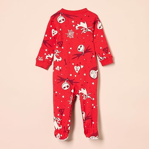 Vista 6 de Yaxa Essentials Disney Marvel Star Wars - Pijama unisex de algodón con pies para bebés y niños pequeños, paquete múltiple
