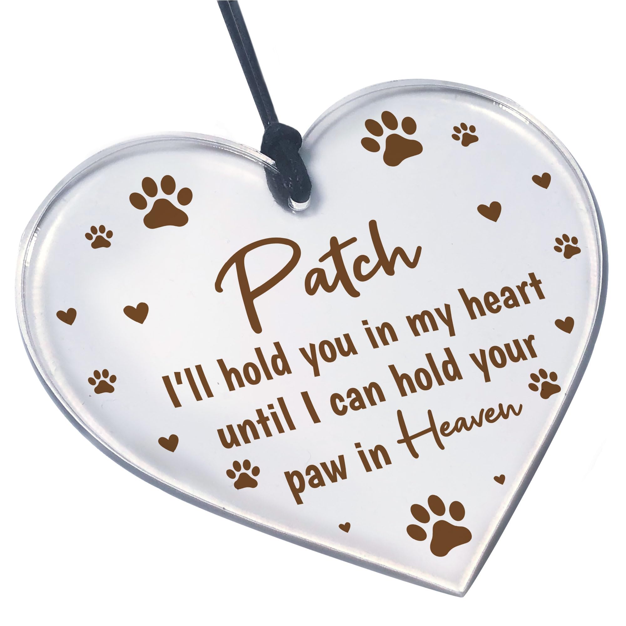 Red Ocean Dog Cat Pet Memorial Christmas Tree Decoration Personalised Christmas Bauble Memorial Gift For Pet Keepsake
