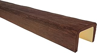 Architectural Products by Outwater Finished Vintage & Classic Raised Faux Wood Beam - 3-15/16" H x 5-7/8" W x 15'6" L