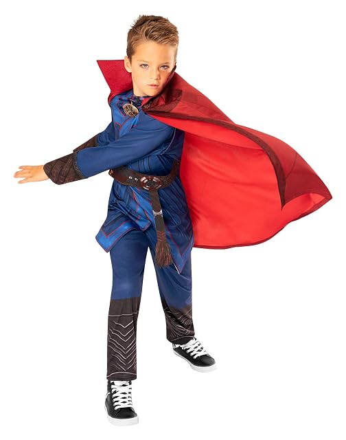 Foto 4 de 4 de Rubies Disfraz Doctor Strange Deluxe para niños, con Túnica, pantalones y capa con medallón