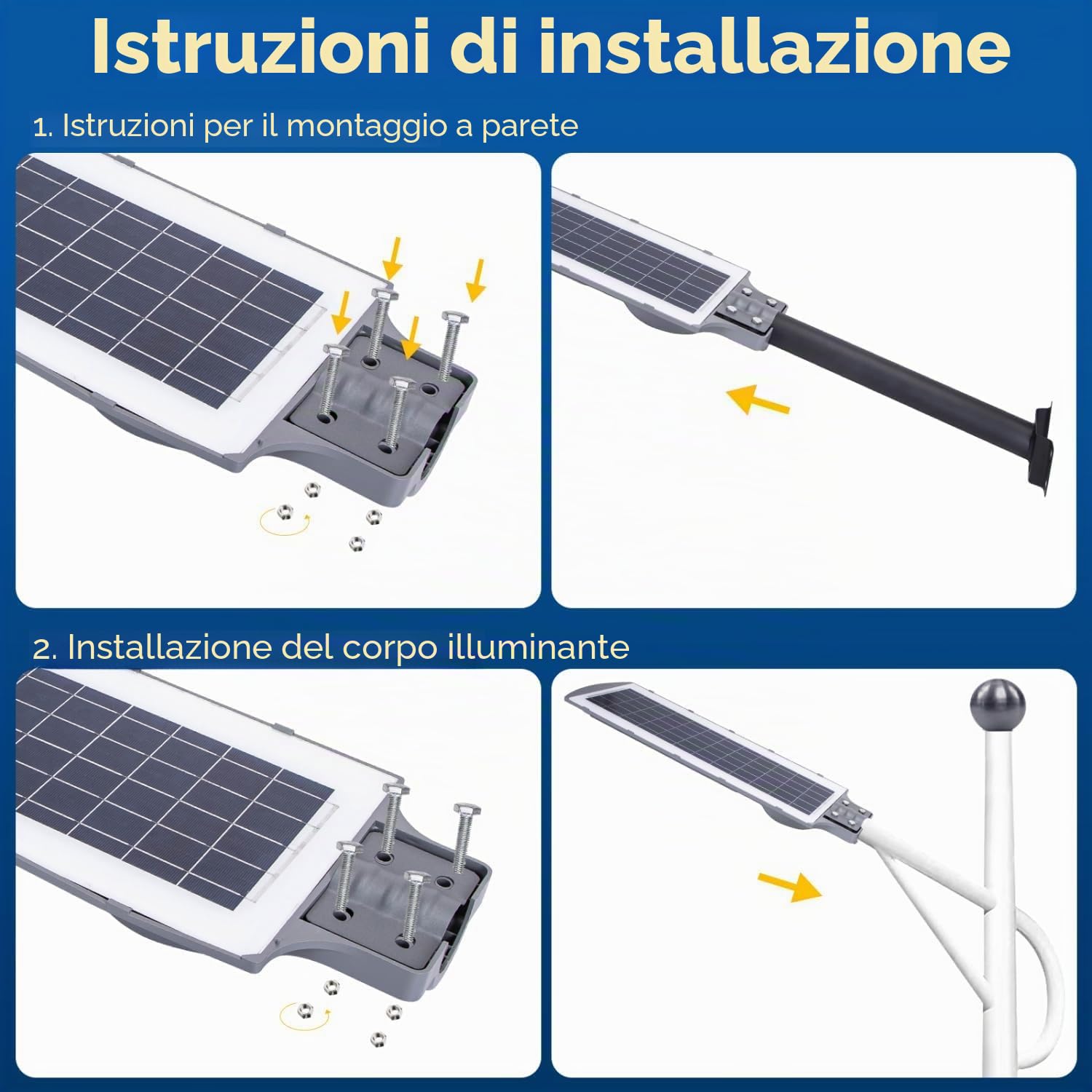 Lampione Solare da esterno con Sensore di Movimento,Faro LED esterno con pannello solare da 200W con Telecomando,Faretti Solari Impermeabile IP65 6500K,Adatta per Giardino,Cortile,Strada, Viale, Campo