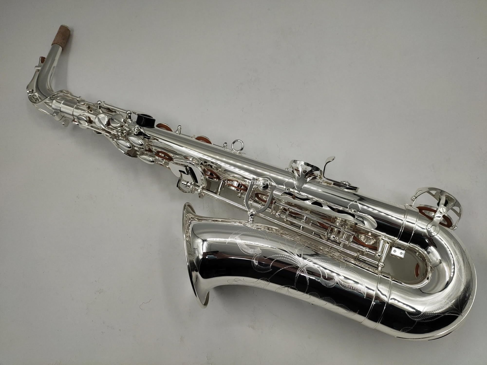 Sassofono per Studenti Strumenti a fiato Sassofono Contralto MIB Mi Placcato Argento Strumento Musicale Professionale con Custodia
