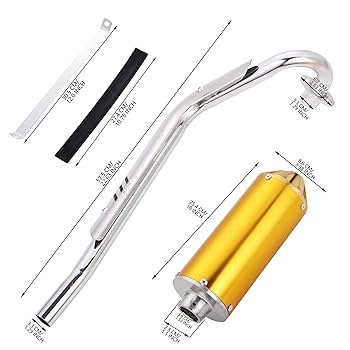 28mm High Performance Exhaust Muffler Silencer Pipe Assembly