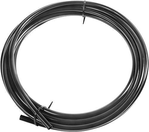 Tubo neumático de nailon de 32.8 pies, tubo de manguera de nailon de línea de aire OD SAEJ844, manguera de aire negra, manguera de aire de 12