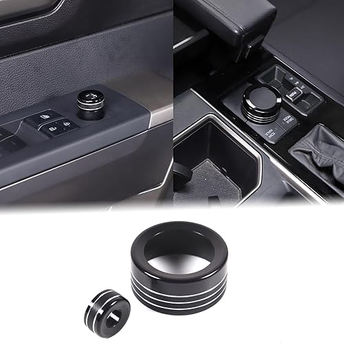 Modo de Conducción para Coche y Ajuste de Espejo Retrovisor Compatible con Toyota Tundra/Sequoia 2022-2025+, Anillo de Adorno para Botón de