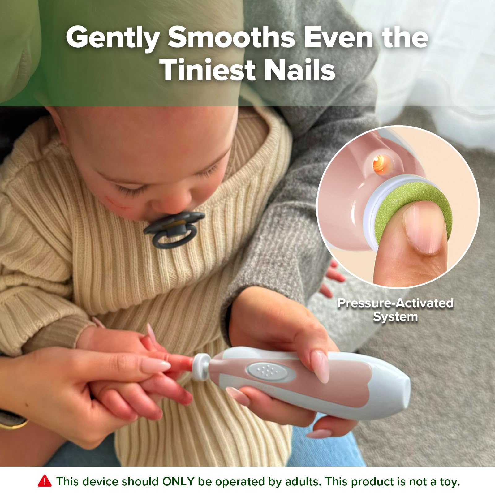 Haakaa Baby Nail Trimmer - Gentle Nail Filing -2